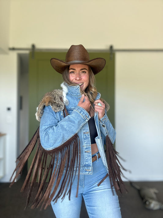 Rabbit Fur Dream Cowgirl Jacket