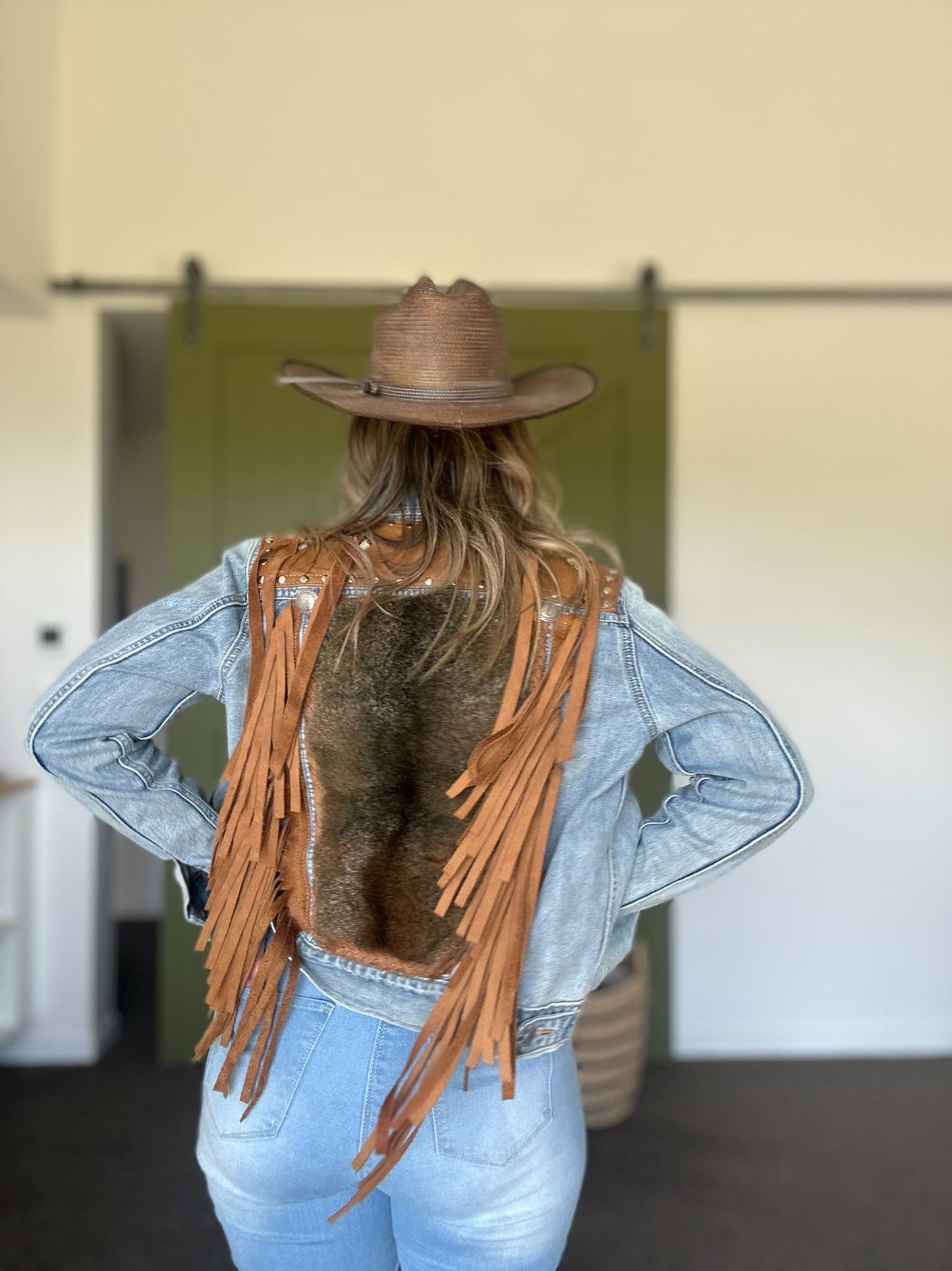 POSSUM FUR  Delicious Leather Custom Cowgirl Jacket