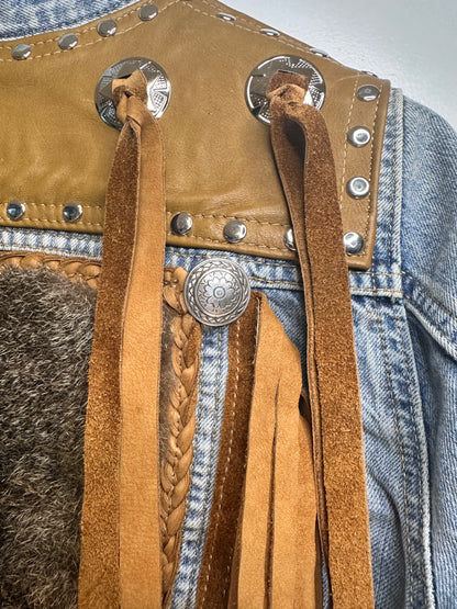 POSSUM FUR  Delicious Leather Custom Cowgirl Jacket