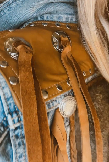 POSSUM FUR  Delicious Leather Custom Cowgirl Jacket