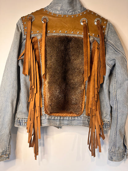 POSSUM FUR  Delicious Leather Custom Cowgirl Jacket