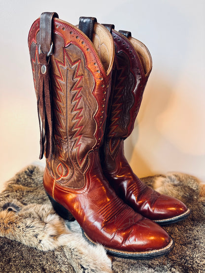 STUNNING REDDISH VINTAGE COWGIRL BOOTS