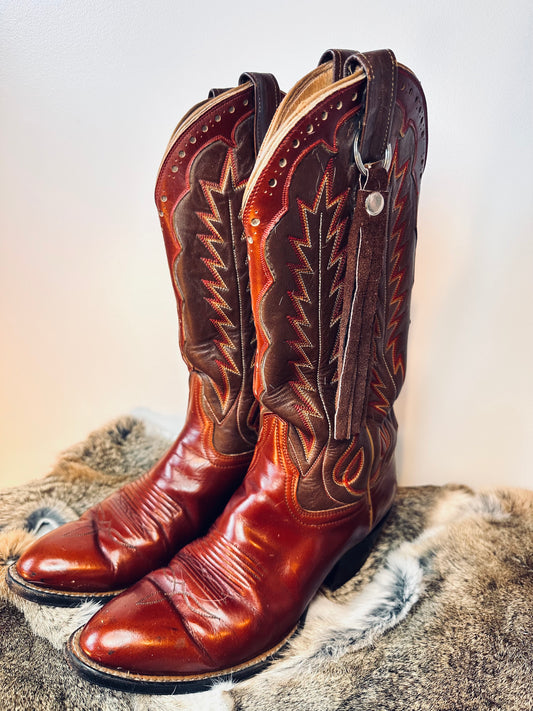 STUNNING REDDISH VINTAGE COWGIRL BOOTS